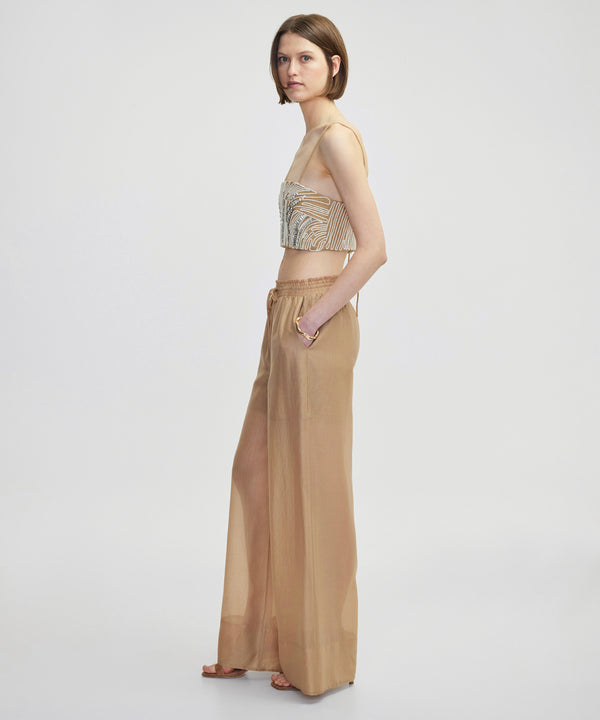 Ipekyol Elastic Waist Trousers Natural