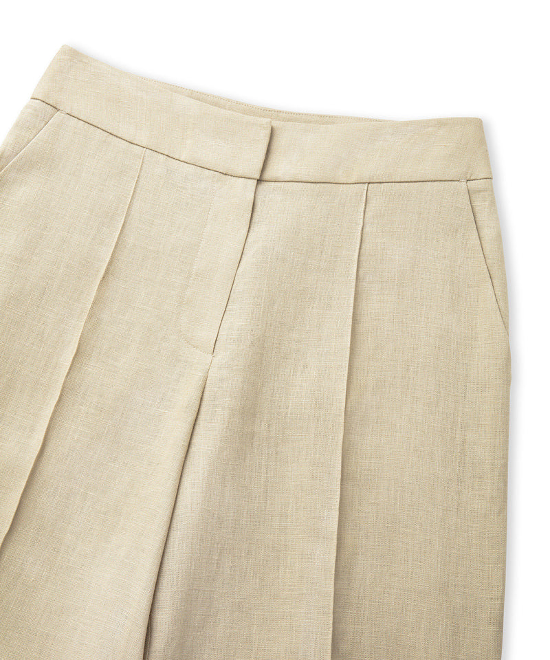 Ipekyol Wide Leg Fit Linen Trousers Natural
