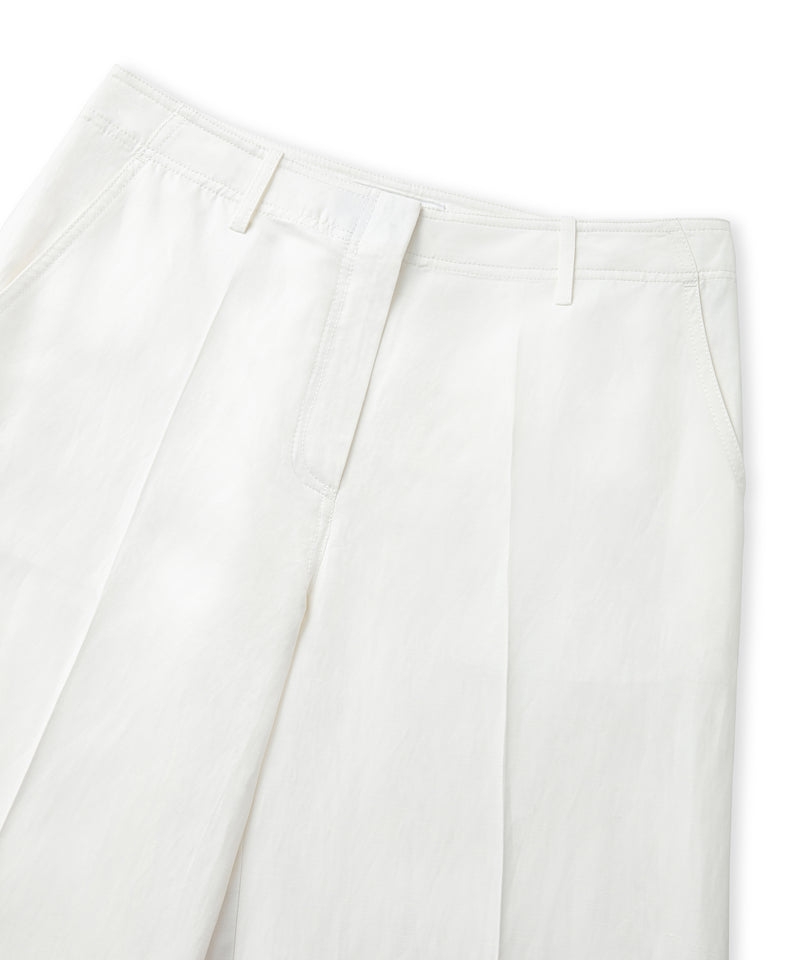Ipekyol Linen Blend Straight Fit Trousers White