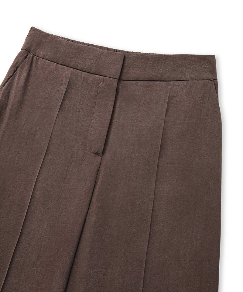 Ipekyol Ribbed Wide Leg Trousers Brown