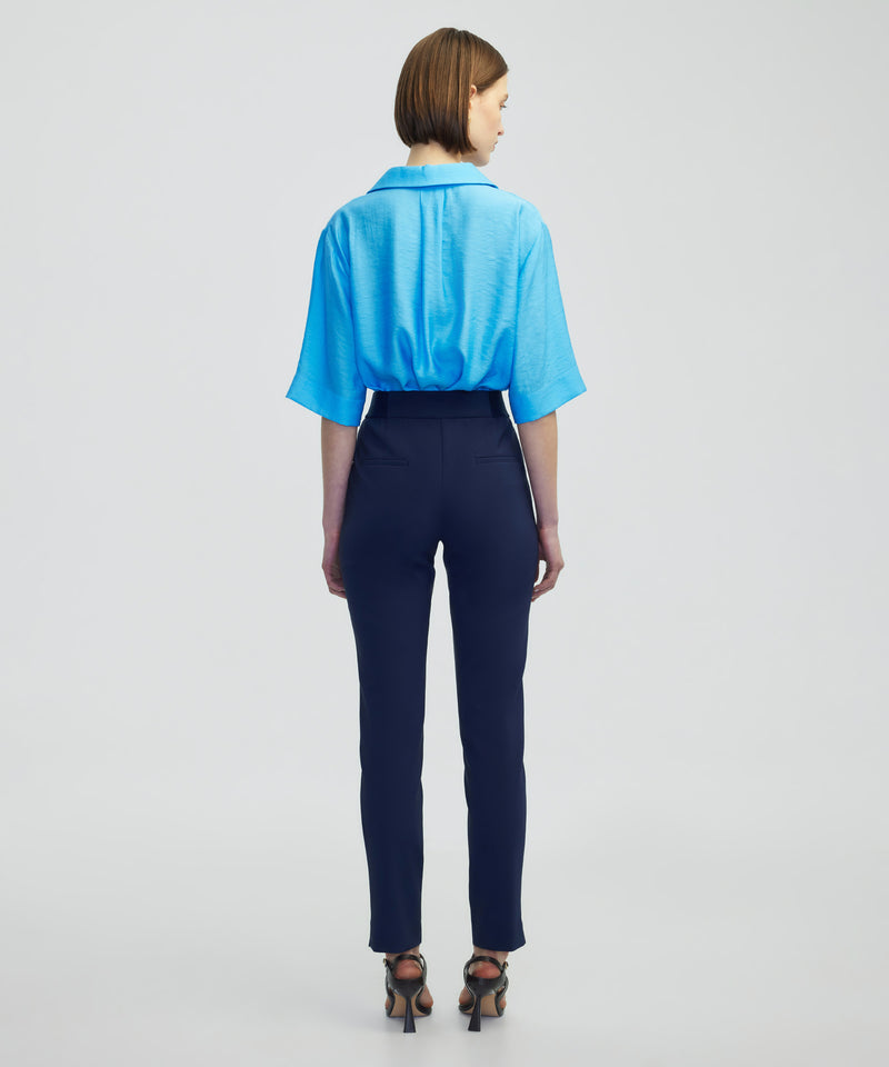 Ipekyol Slim Fit Trousers Navy