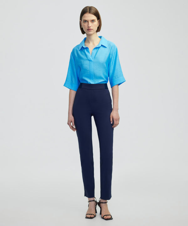 Ipekyol Slim Fit Trousers Navy