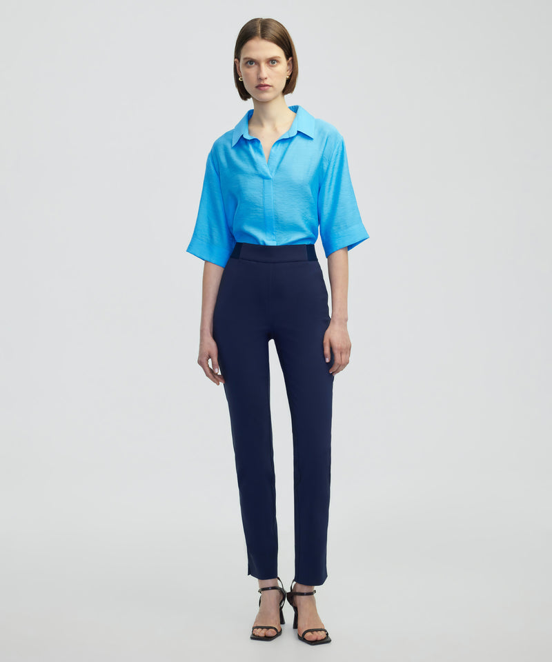 Ipekyol Slim Fit Trousers Navy