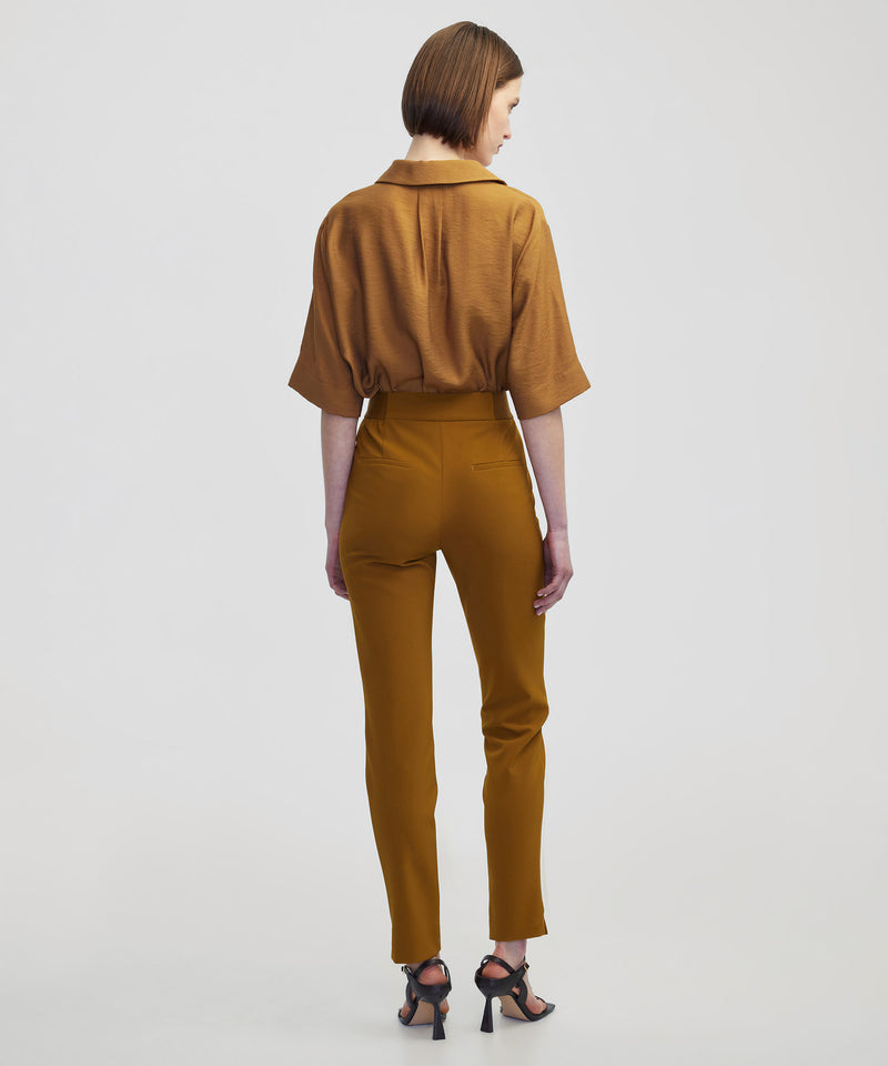 Ipekyol Slim Fit Trousers Tobacco