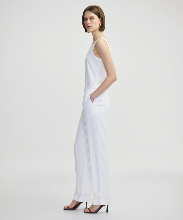 Ipekyol Elastic Waist Trousers With Buttons Ecru