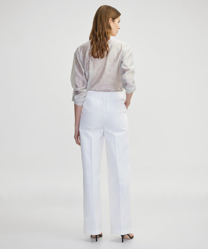 Ipekyol Contrast Belted Trousers White