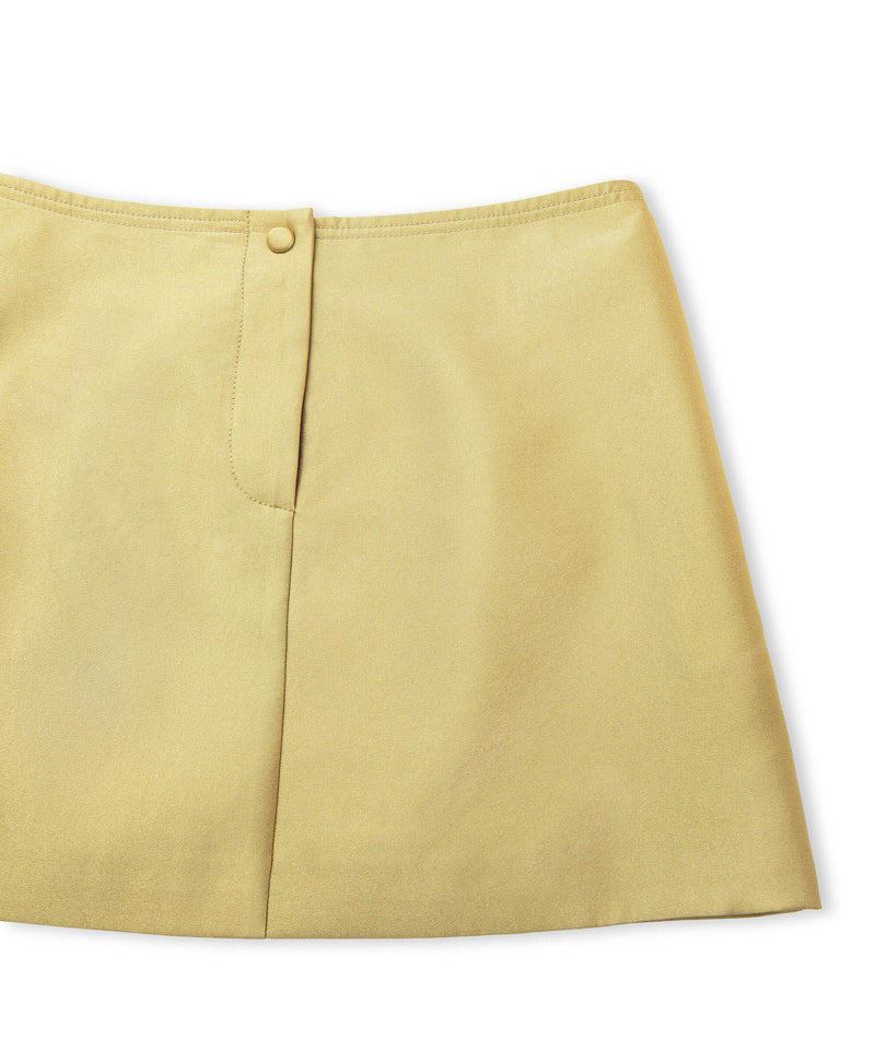 Ipekyol Shiny Textured Mini Skirt Olive