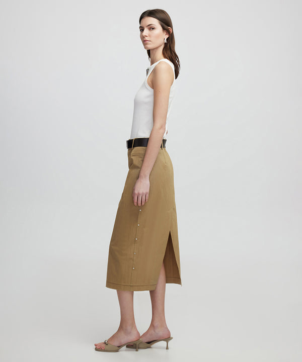 Ipekyol Troc Printed Skirt Khaki