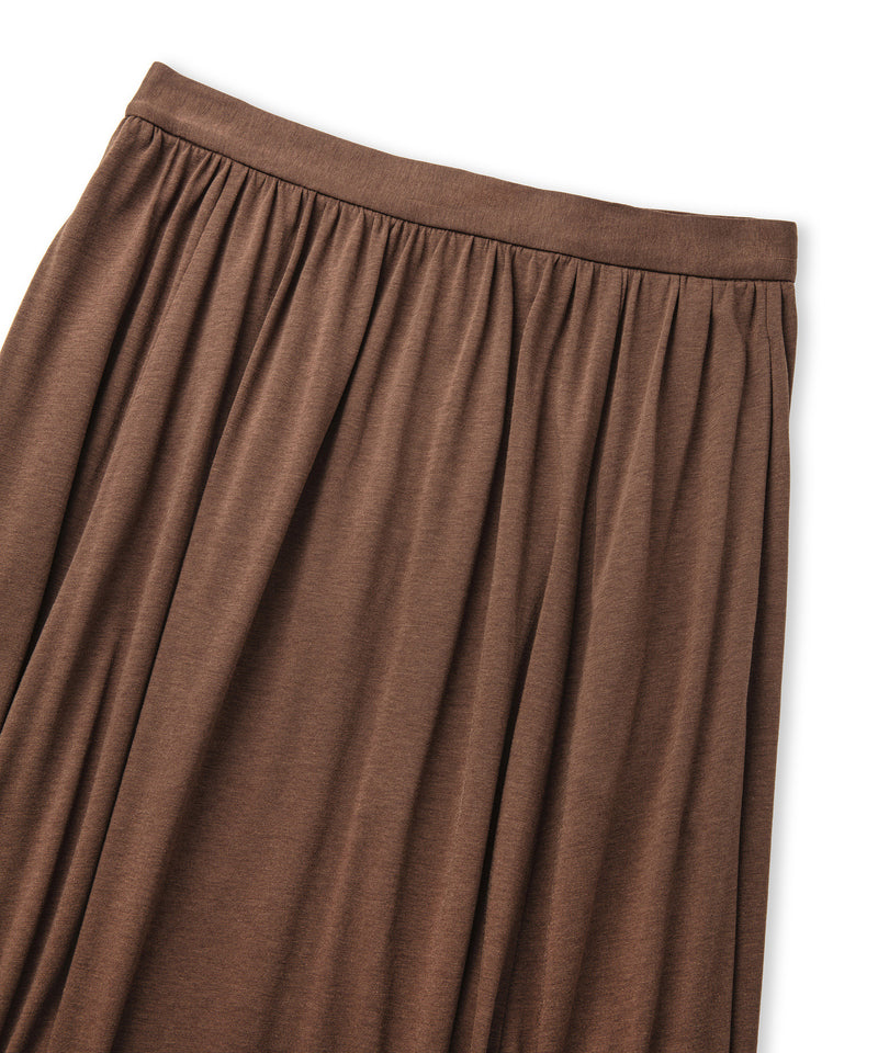 Ipekyol Pleated Cotton Skirt Brown