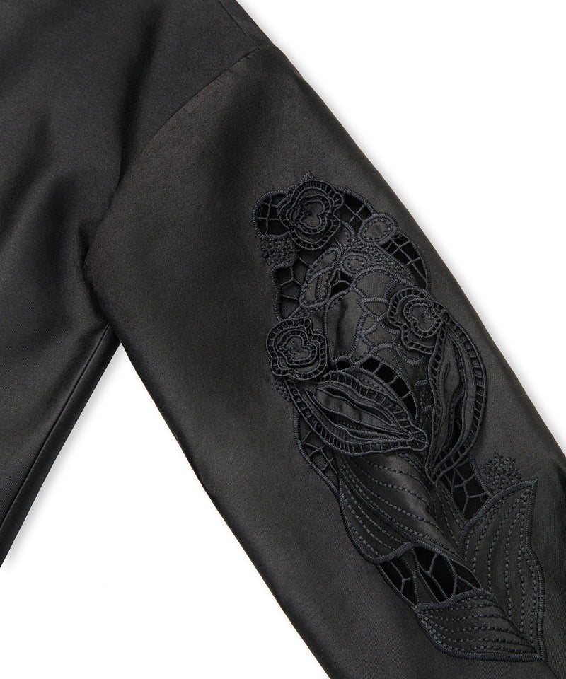 Ipekyol Embroidered Cropped Jacket Black