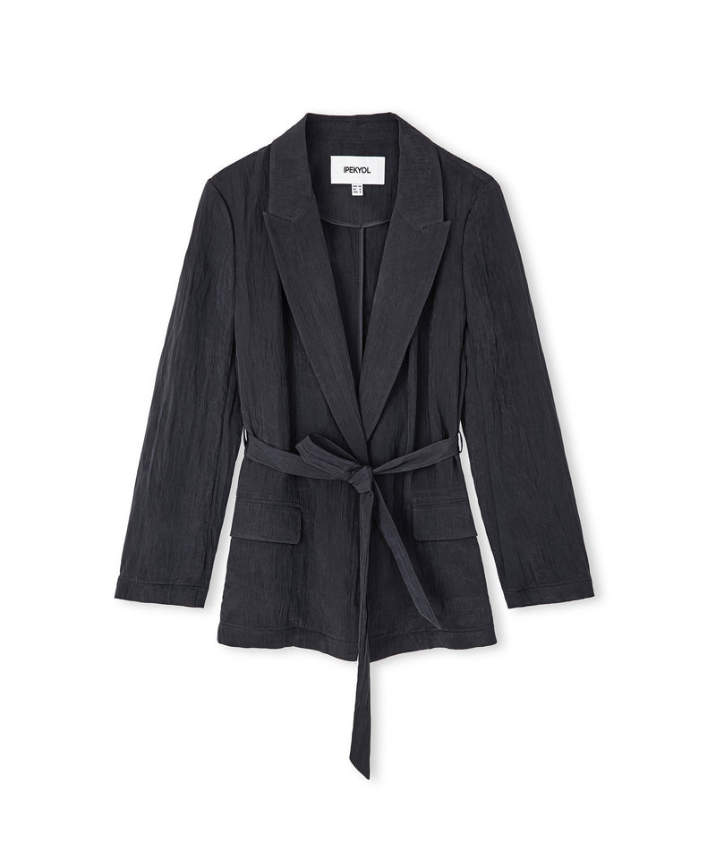 Ipekyol Textured Jacket Black