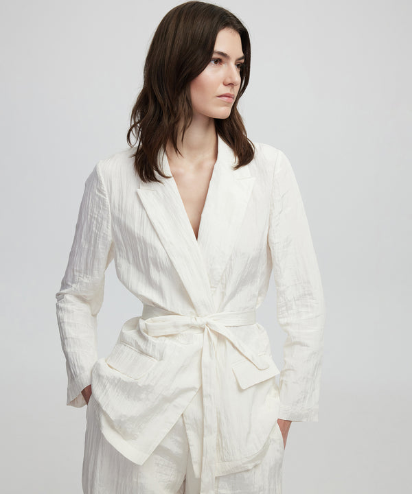 Ipekyol Textured Jacket Ecru