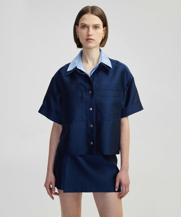 Ipekyol Two Piece Look Shirt Jacket Navy