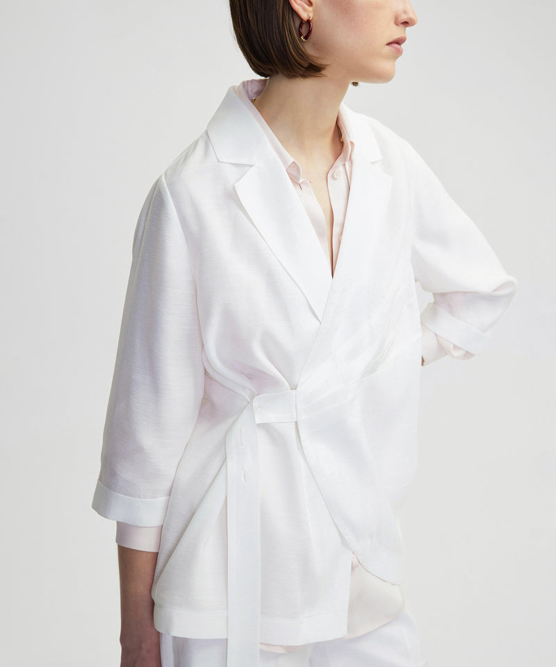 Ipekyol Draped Jacket Ecru