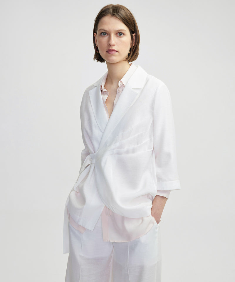 Ipekyol Draped Jacket Ecru