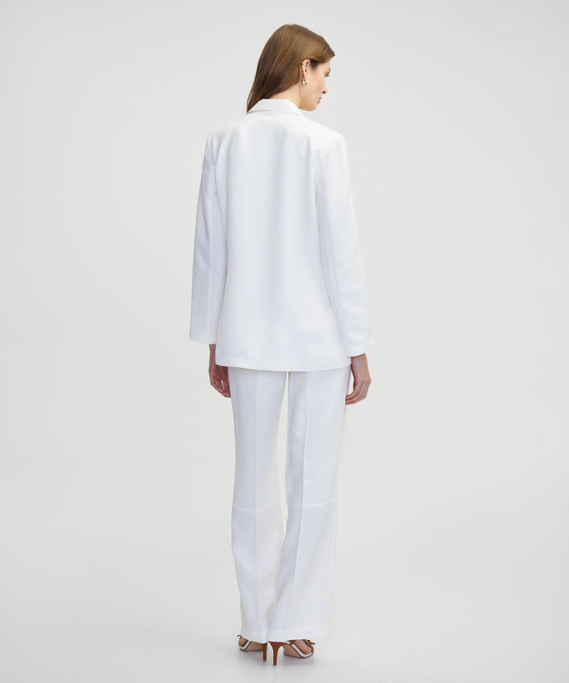 Ipekyol Crochet Applique Blazer White