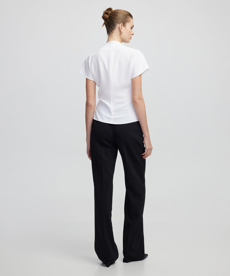 Ipekyol Twisted Blouse With Metal Accessories White