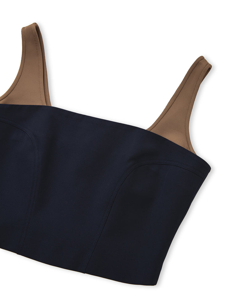 Ipekyol Color Block Blouse Navy