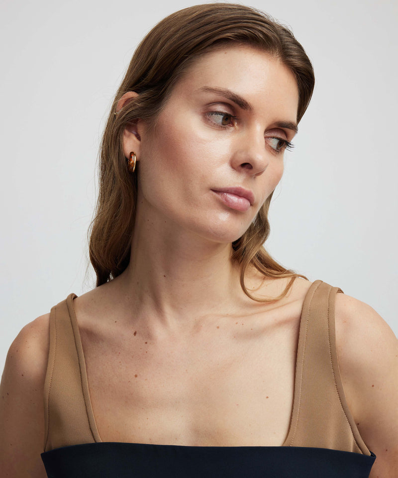 Ipekyol Color Block Blouse Navy