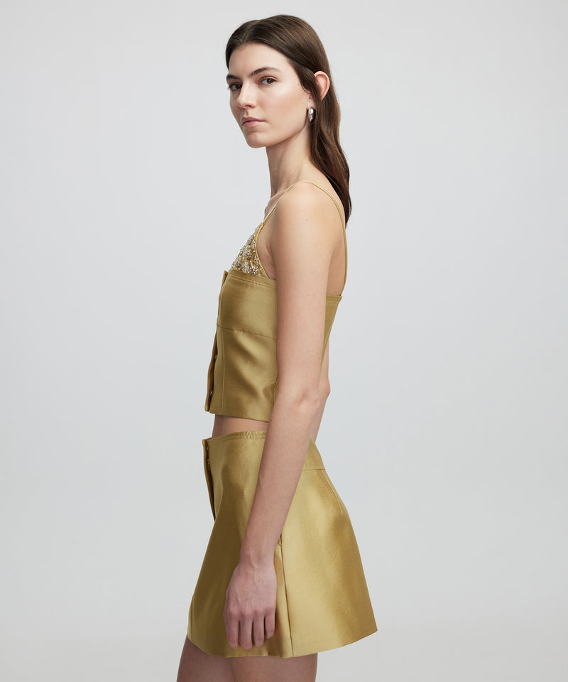 Ipekyol Two Piece Look Blouse Olive