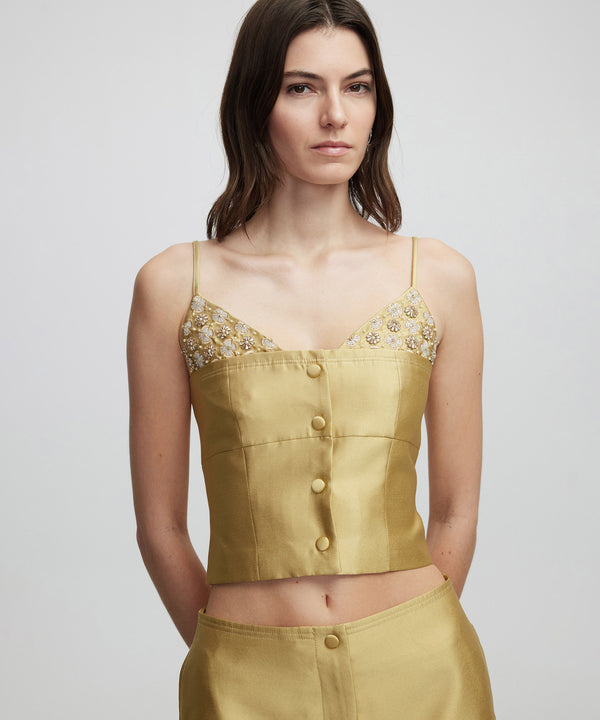 Ipekyol Two Piece Look Blouse Olive