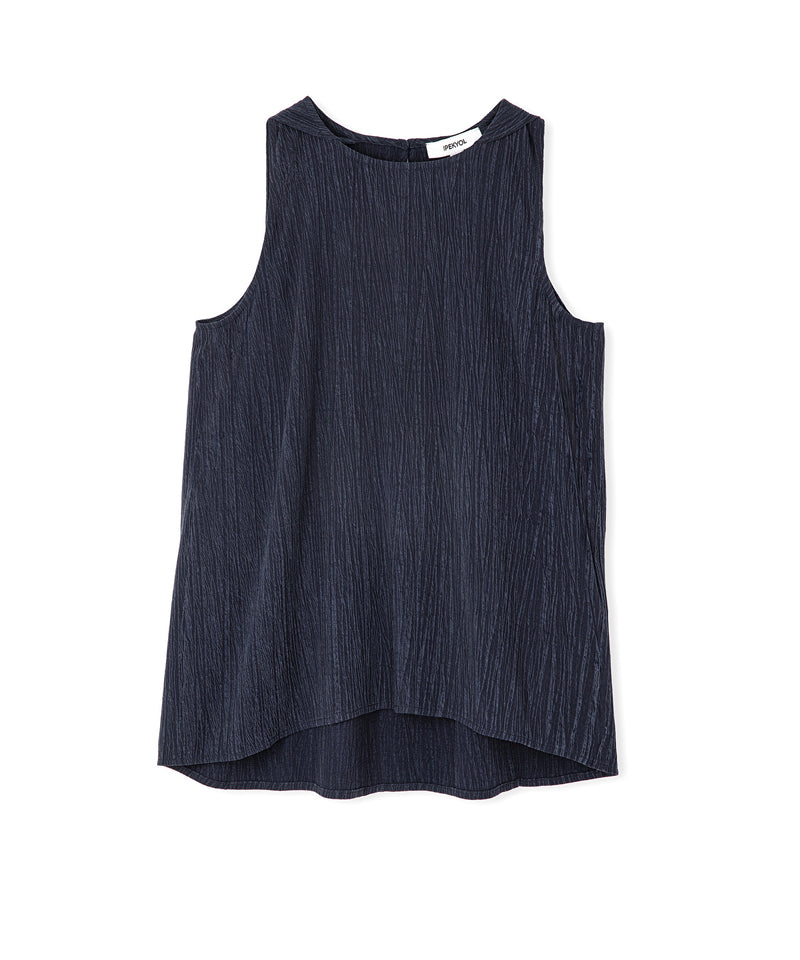 Ipekyol Cupro Blouse Navy