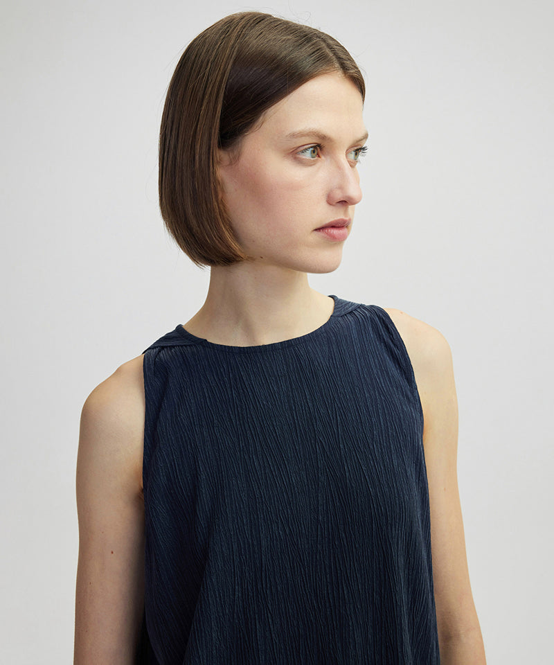 Ipekyol Cupro Blouse Navy