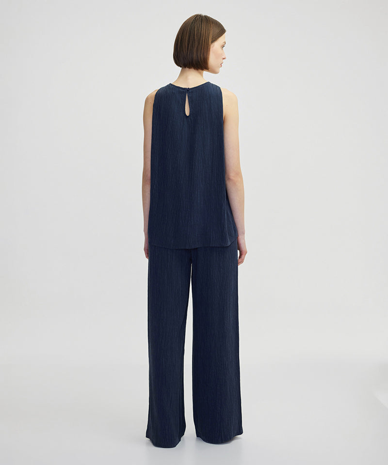 Ipekyol Cupro Blouse Navy