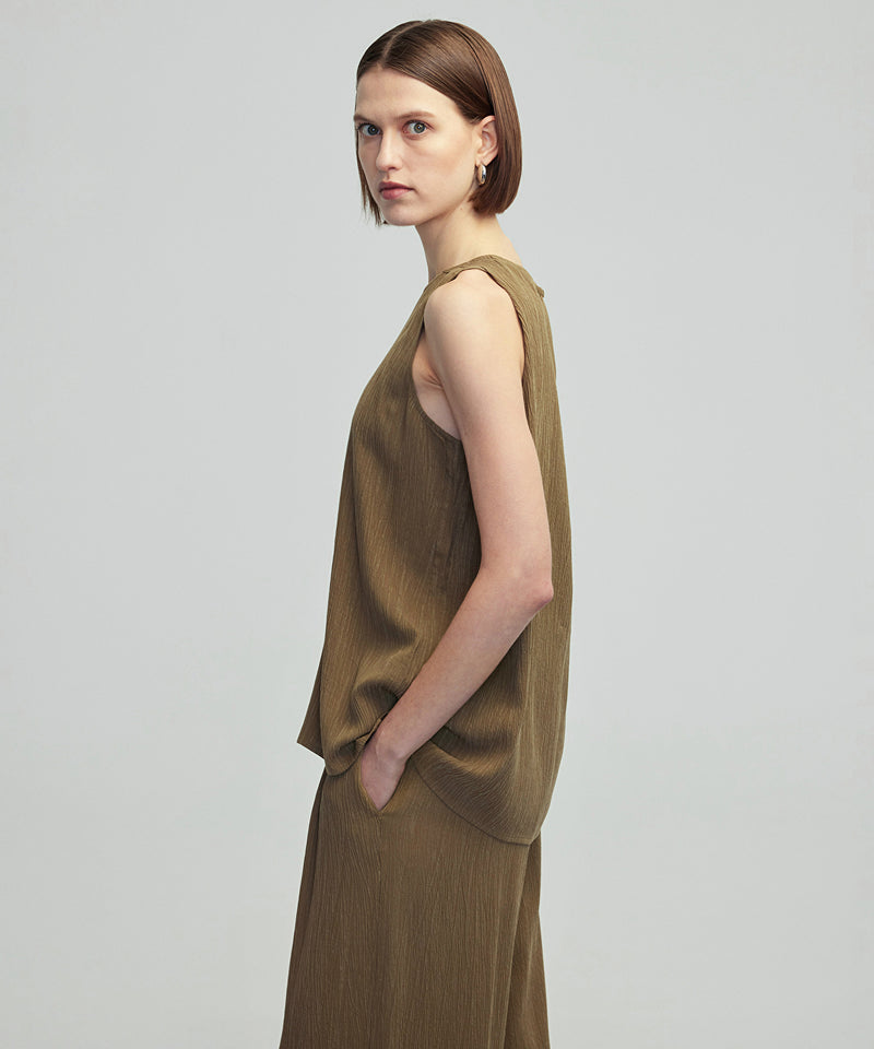 Ipekyol Cupro Blouse Khaki