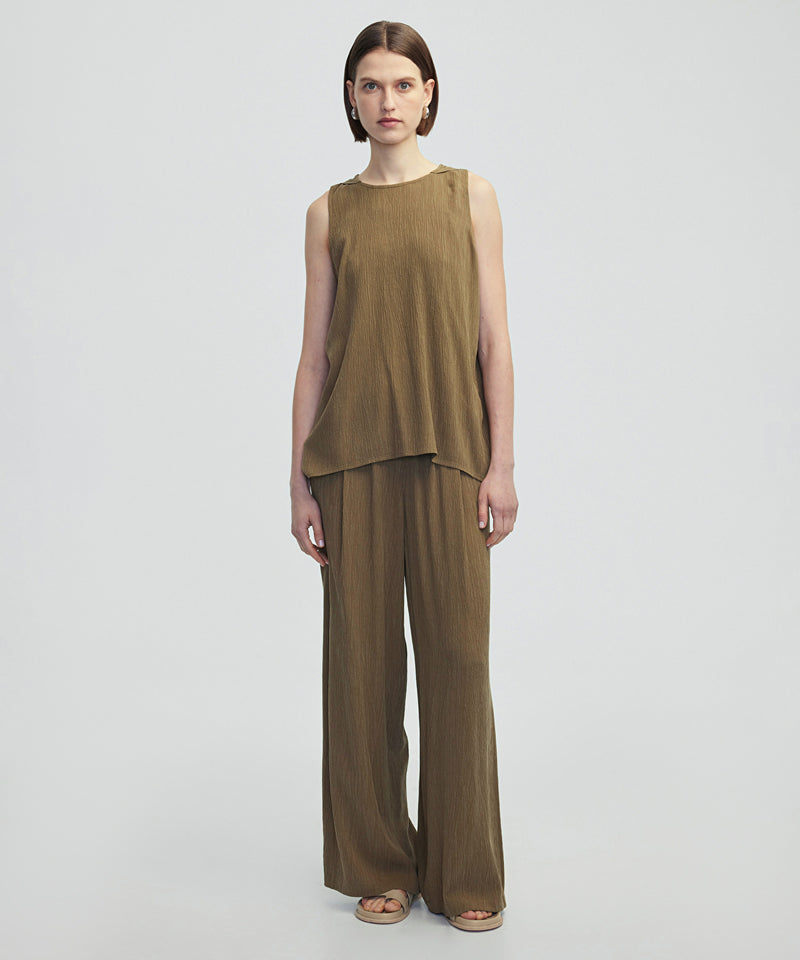 Ipekyol Cupro Blouse Khaki