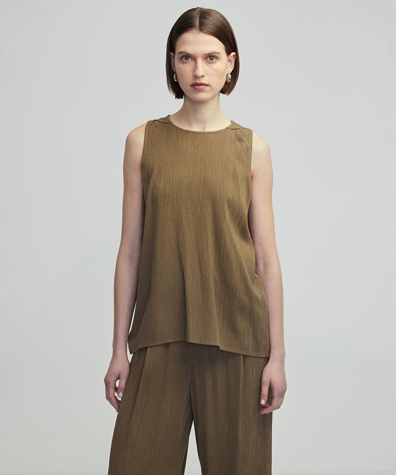 Ipekyol Cupro Blouse Khaki
