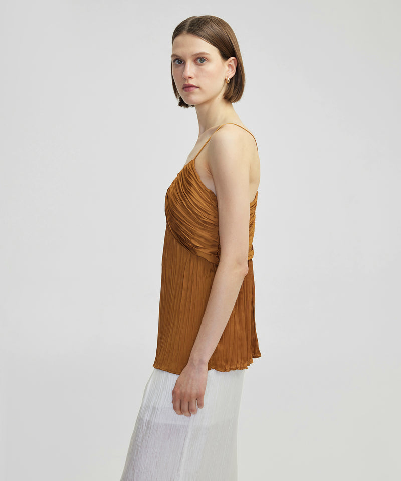 Ipekyol Crinkle Effect Blouse Tobacco