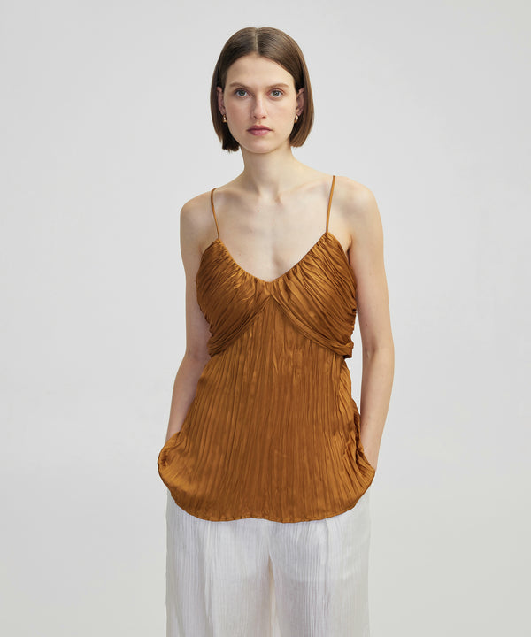 Ipekyol Crinkle Effect Blouse Tobacco