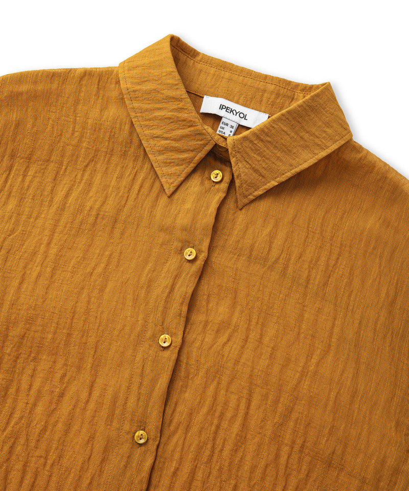 Ipekyol Wrinkled Effect Shirt Tobacco