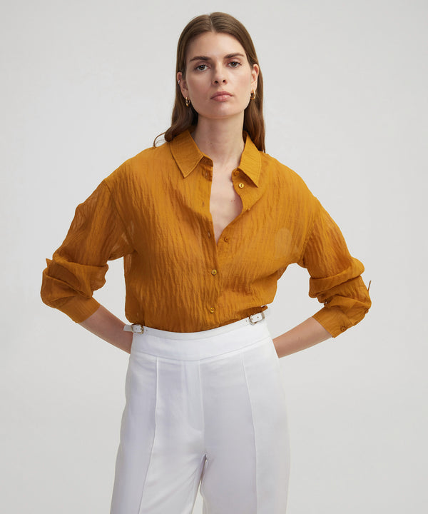 Ipekyol Wrinkled Effect Shirt Tobacco