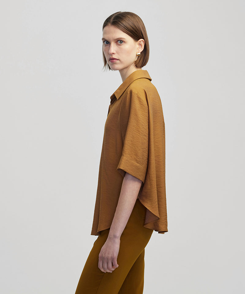 Ipekyol Shirt Collar Blouse Tobacco