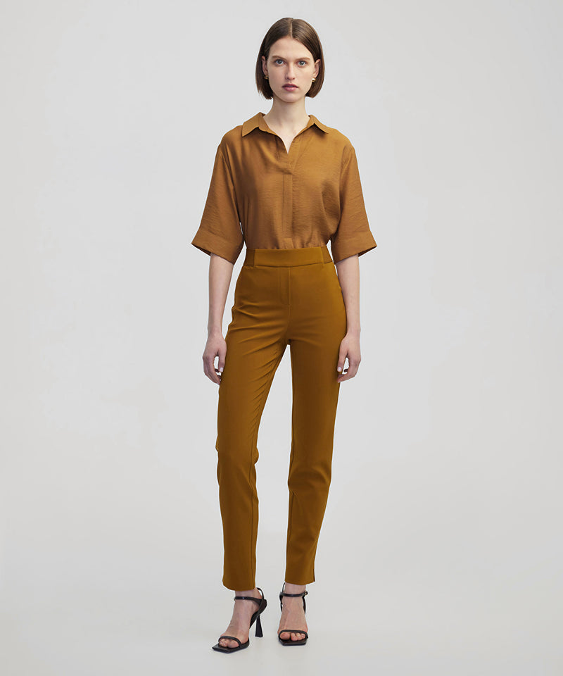 Ipekyol Shirt Collar Blouse Tobacco