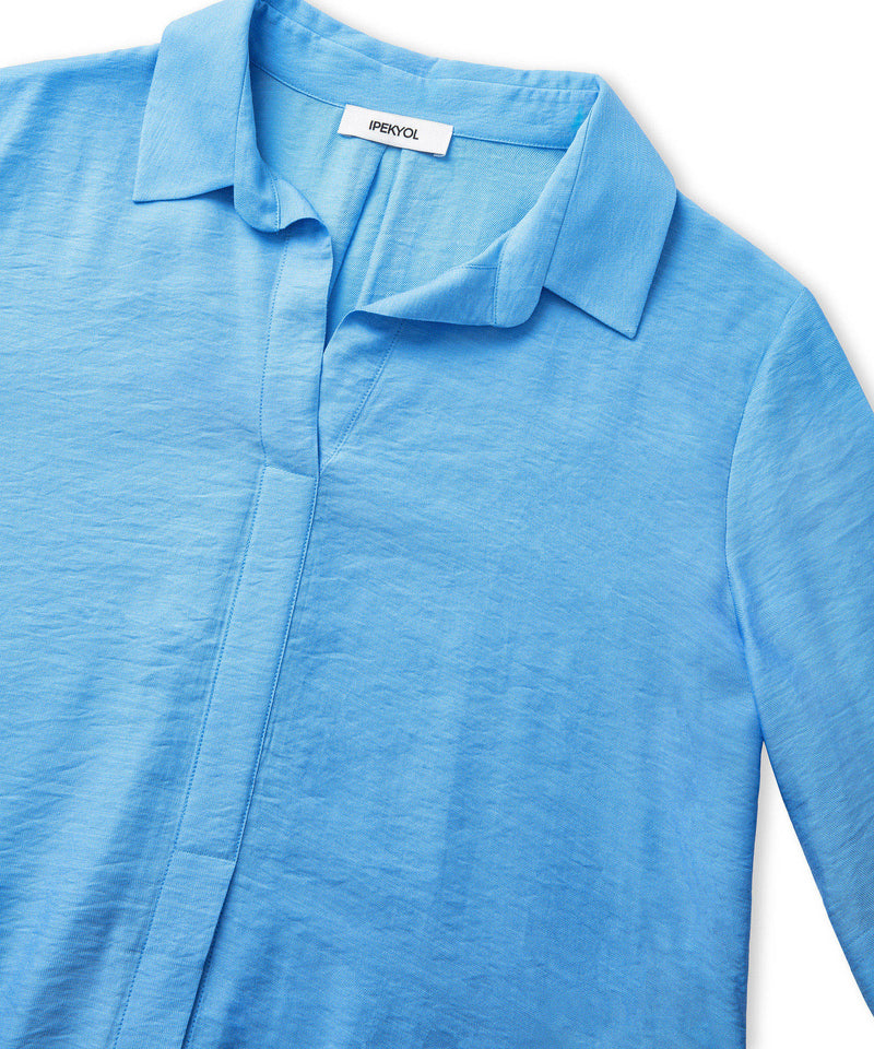 Ipekyol Shirt Collar Blouse Blue