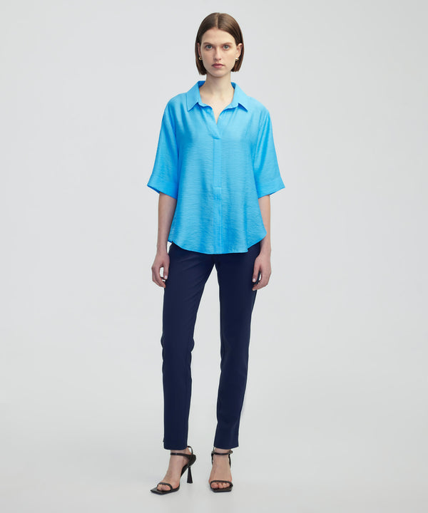 Ipekyol Shirt Collar Blouse Blue