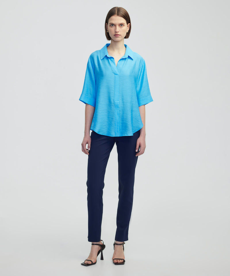 Ipekyol Shirt Collar Blouse Blue