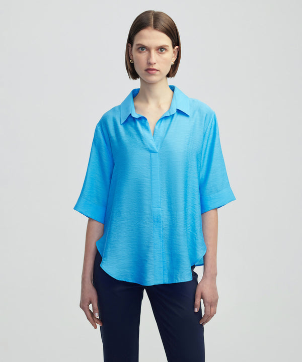 Ipekyol Shirt Collar Blouse Blue