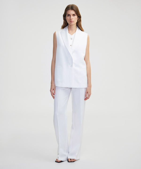 Ipekyol Vest With Back Neckline And Tassels White