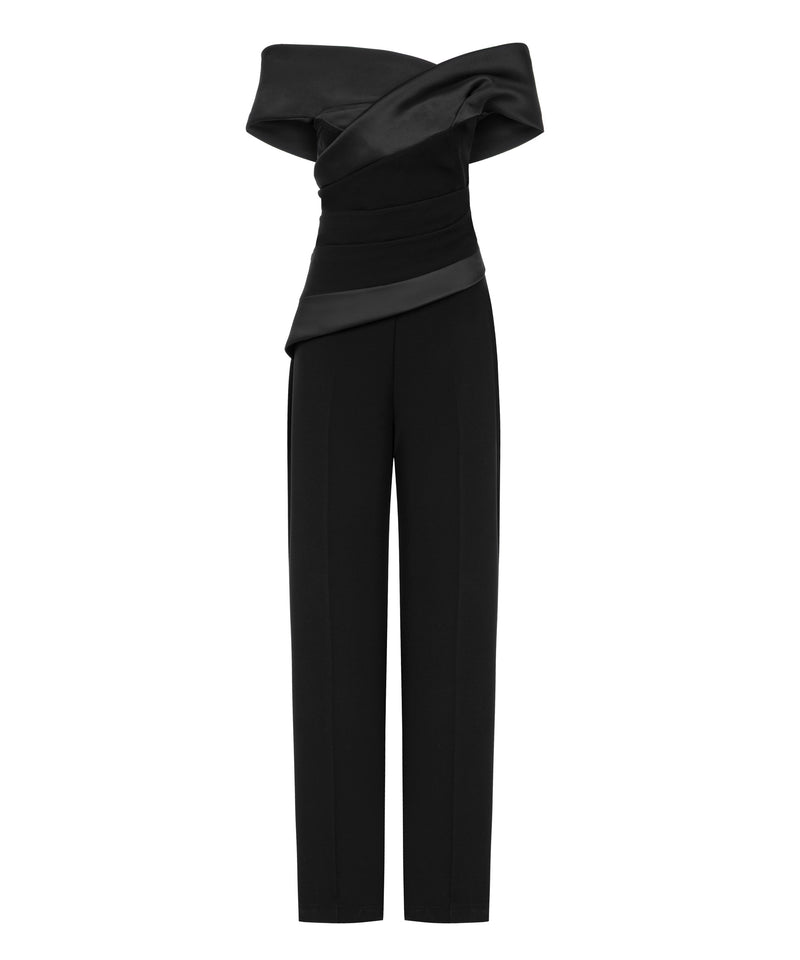 Ipekyol Fabric Mix Overalls Black