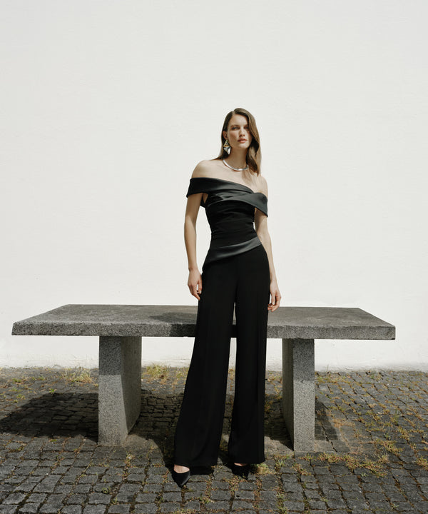 Ipekyol Fabric Mix Overalls Black