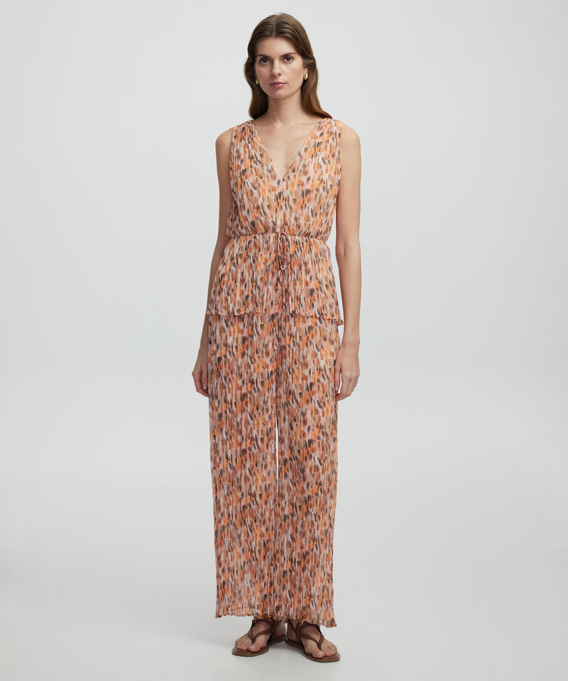 Ipekyol Patterned Jumpsuit Salmon