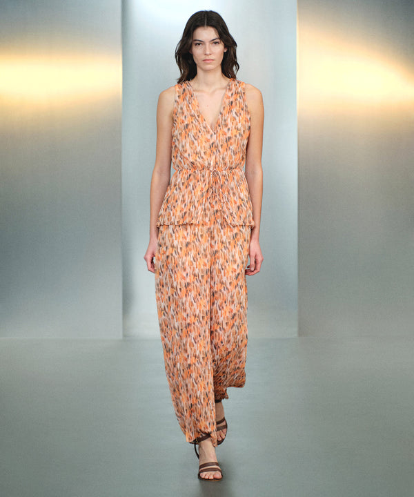 Ipekyol Patterned Jumpsuit Salmon