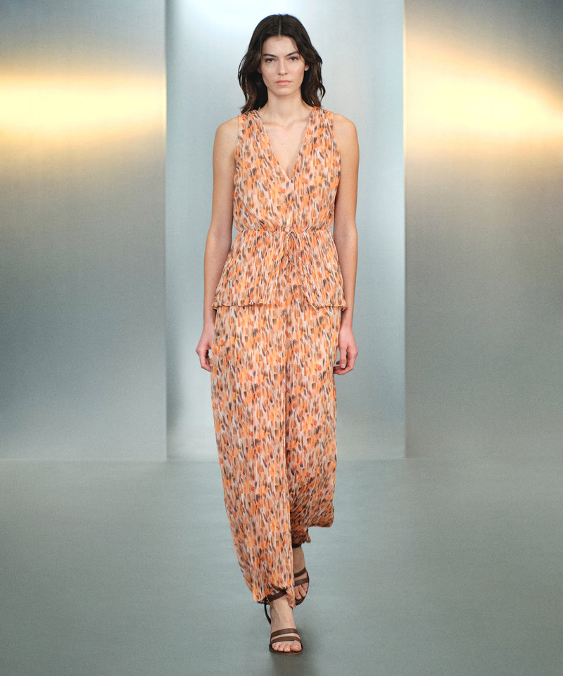 Ipekyol Patterned Jumpsuit Salmon