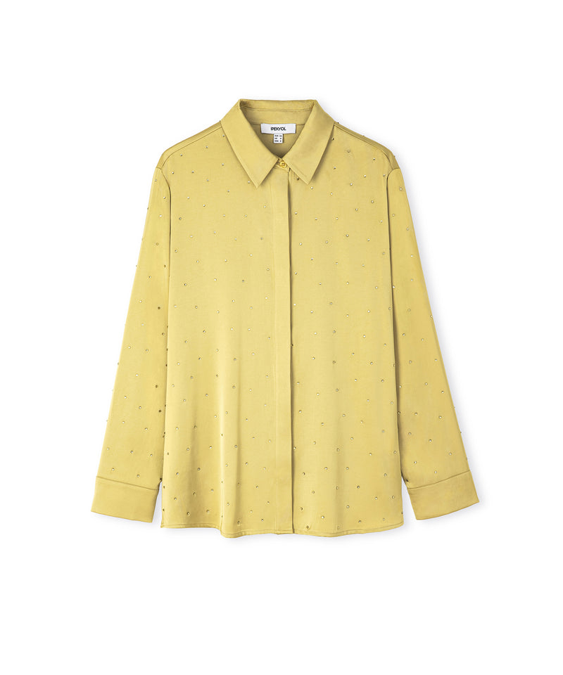 Ipekyol Hotfix Printed Shirt Olive