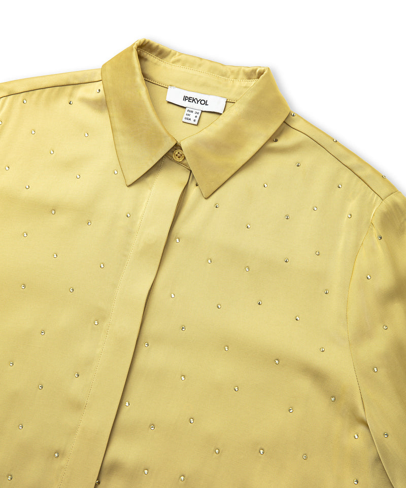 Ipekyol Hotfix Printed Shirt Olive