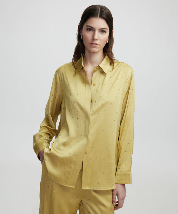 Ipekyol Hotfix Printed Shirt Olive